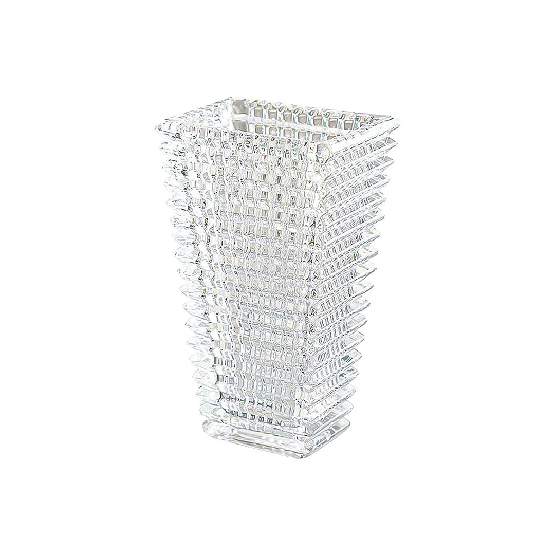 Handcrafted Clear Glass Vase Classic Design for Home Decor