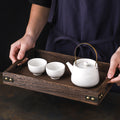 Large Walnut Rectangle Serving Tray Home Decor