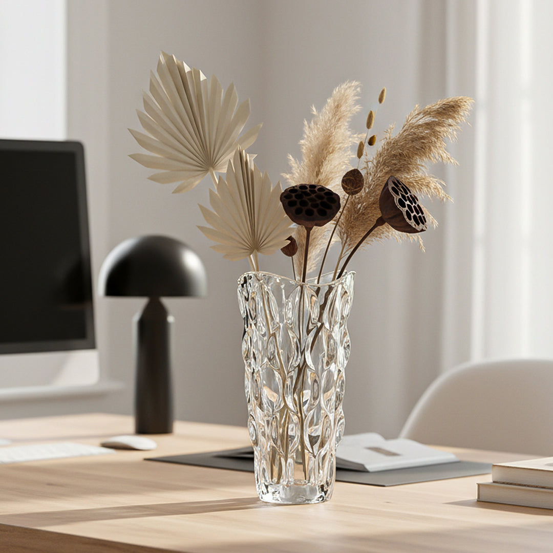 Glass Clear Vase Crystal VASE Thick Modern Home Decor