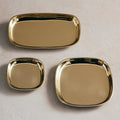 Aurum Catchall Tray | Polished Top | Textured Base | 3 Sizes | Small | Long | Medium | Powered by People
