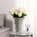 Handcrafted Clear Glass Vase Classic Design for Home Decor
