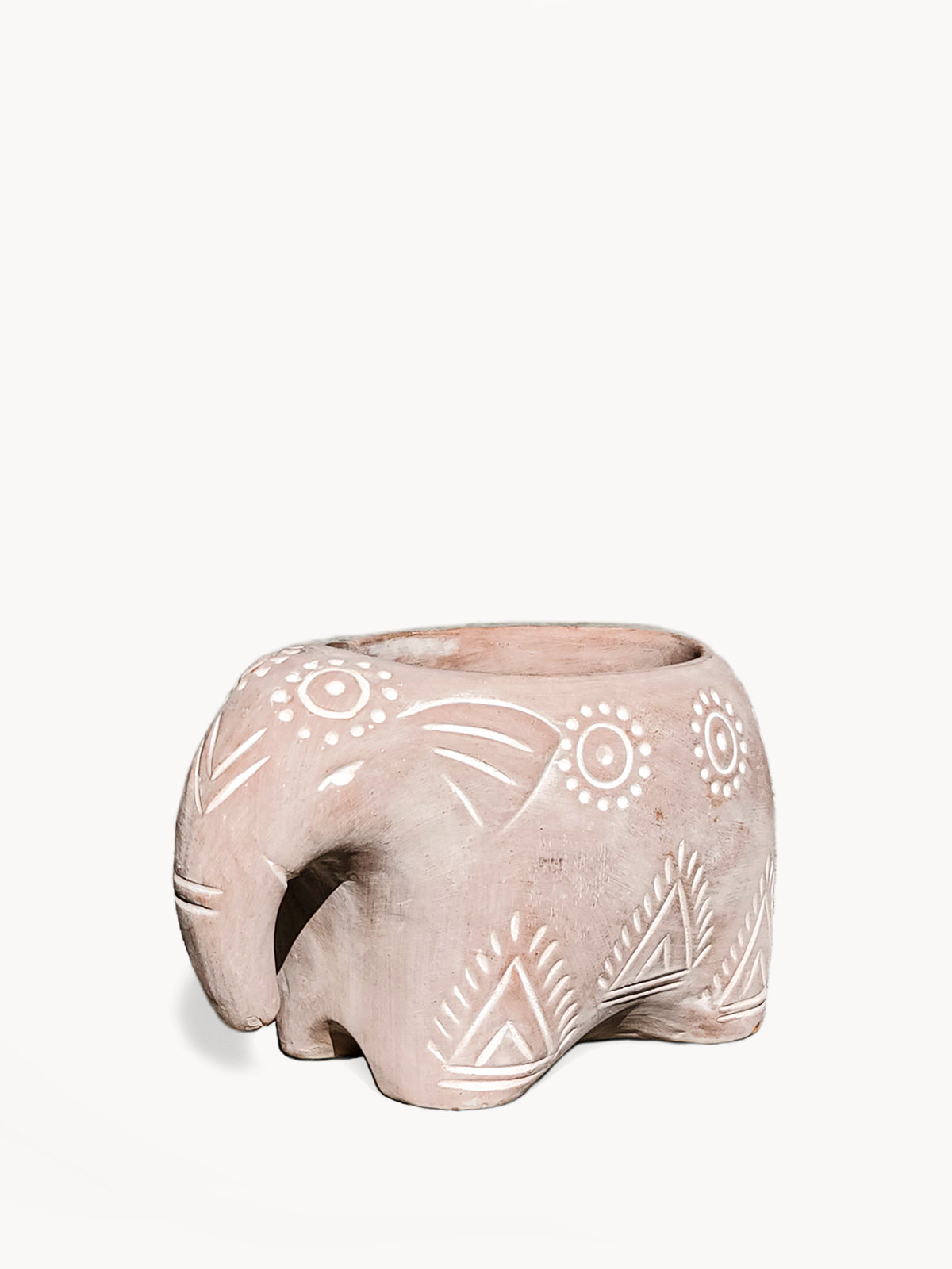 Folk Elephant Terracotta Planter | Handcrafted Clay Pot | Made in Bangladesh | Indoor & Outdoor | Korissa
