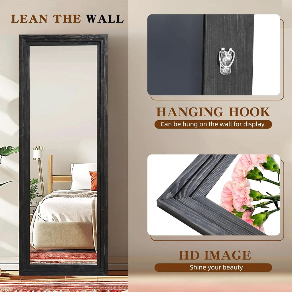 Full Length Mirror Black Home Decor Accent