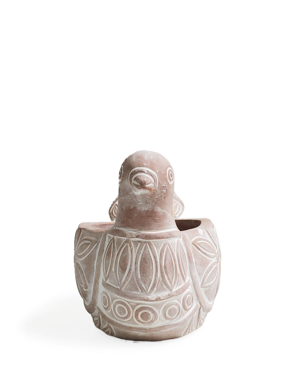 Spotted Dove Terracotta Planter | Handcrafted Clay Pot | Made in Bangladesh | Indoor & Outdoor | Korissa