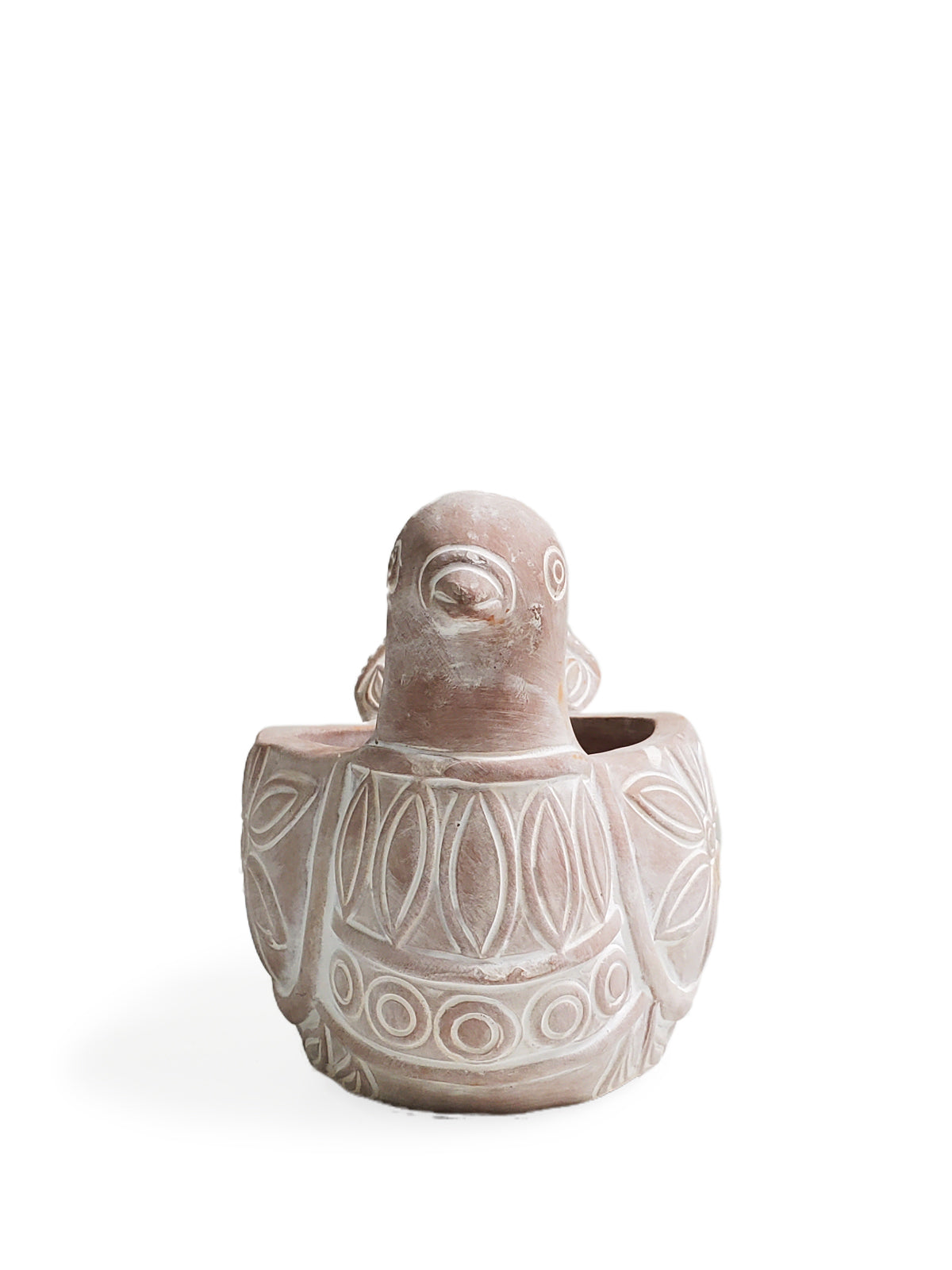 Spotted Dove Terracotta Planter | Handcrafted Clay Pot | Made in Bangladesh | Indoor & Outdoor | Korissa
