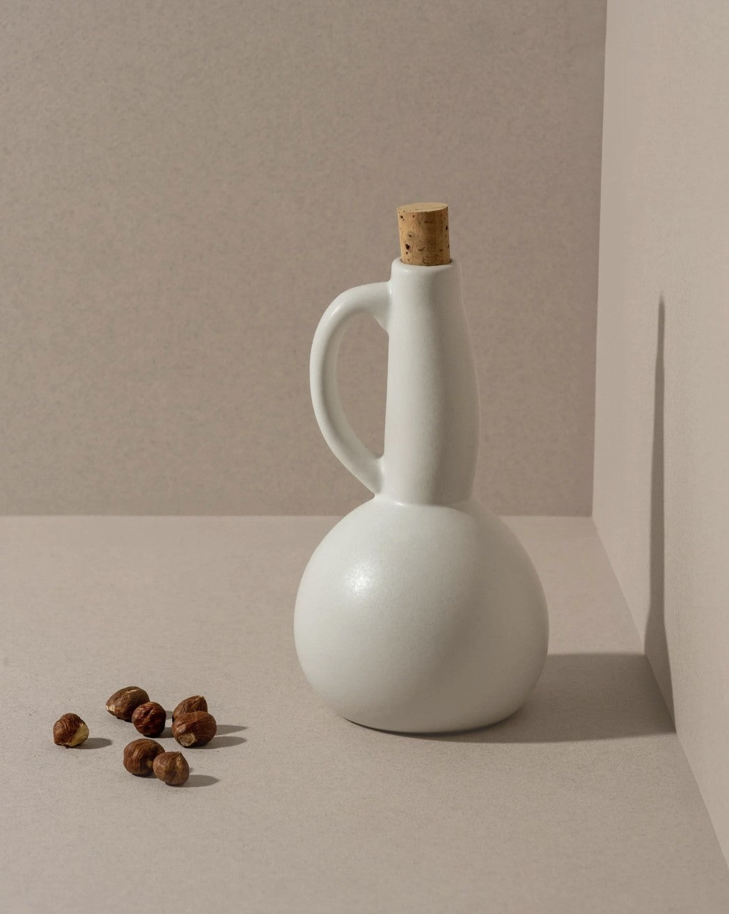 Tunisia Stoneware Olive Oil Dispenser | Dadasi 15 oz | Handmade by Gharyan Artisans | 3 Colors