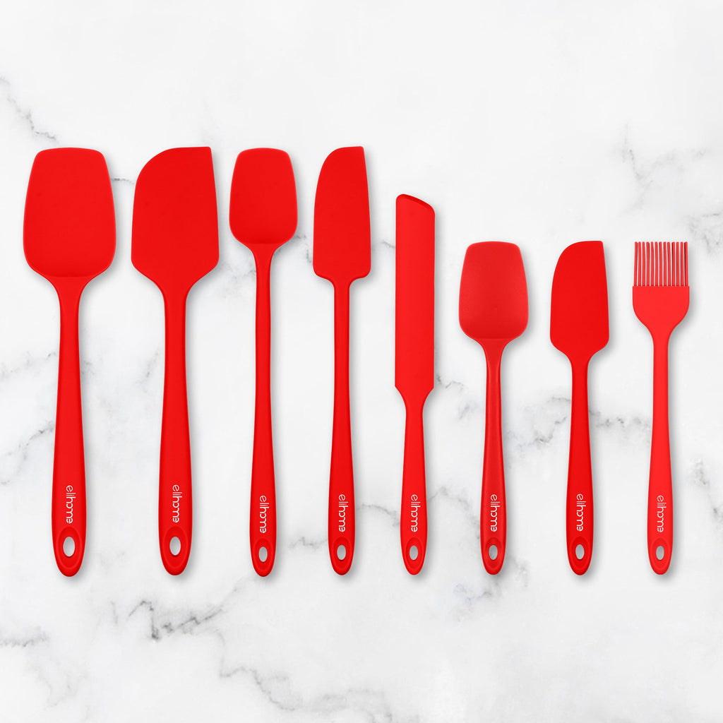 Silicone Spoonula | 11" | Heat Resistant to 600°F | BPA-Free | 9 Colors | Non-Stick Safe | Dishwasher Safe | Elihome | Powered by People