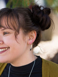 Faux Hoop Earrings – Lightweight Fair Trade | Brass or Silver