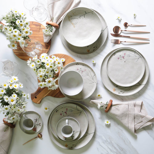 20-Piece Porcelain Dinnerware Set | Porto Brasil | Microwave, Dishwasher & Freezer Safe | Available in Seiva, Elemento & Campestre