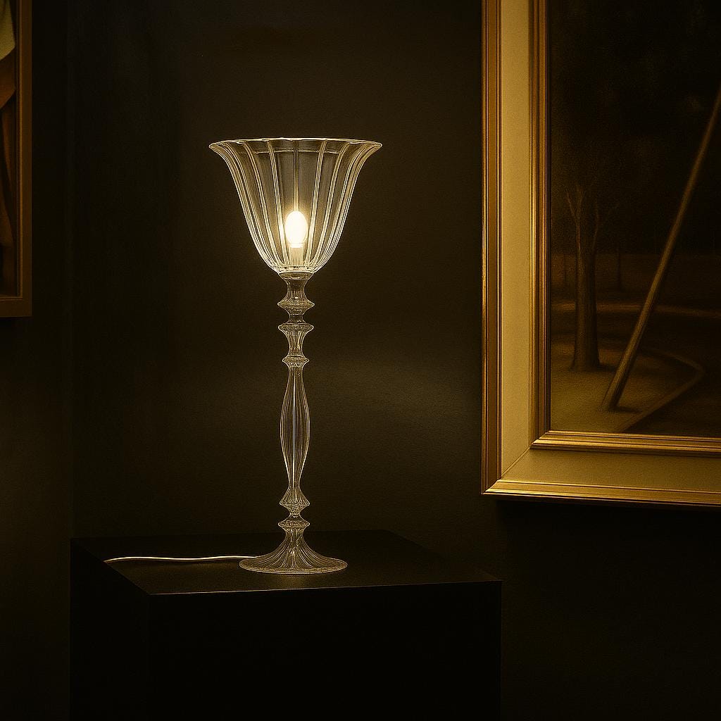 Elegant Handblown Glass Table Lamps – Modern Accent Lighting in 8