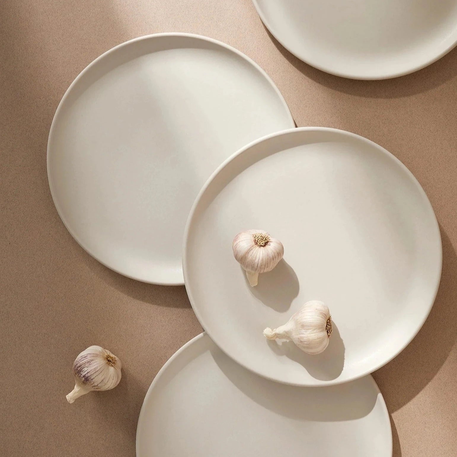 Tunisian 12-Piece Stoneware Dinnerware Set | Service for 4 | Dinner Plate 11.2" | Side Plate 9.4" | Bowl 5.5" | Handmade | Gharyan Stoneware | Powered by People