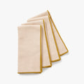 Oat Cotton-Linen Blend Napkins | Set of 4 | 20" x 20" | Handmade | Machine Washable | Powered by People