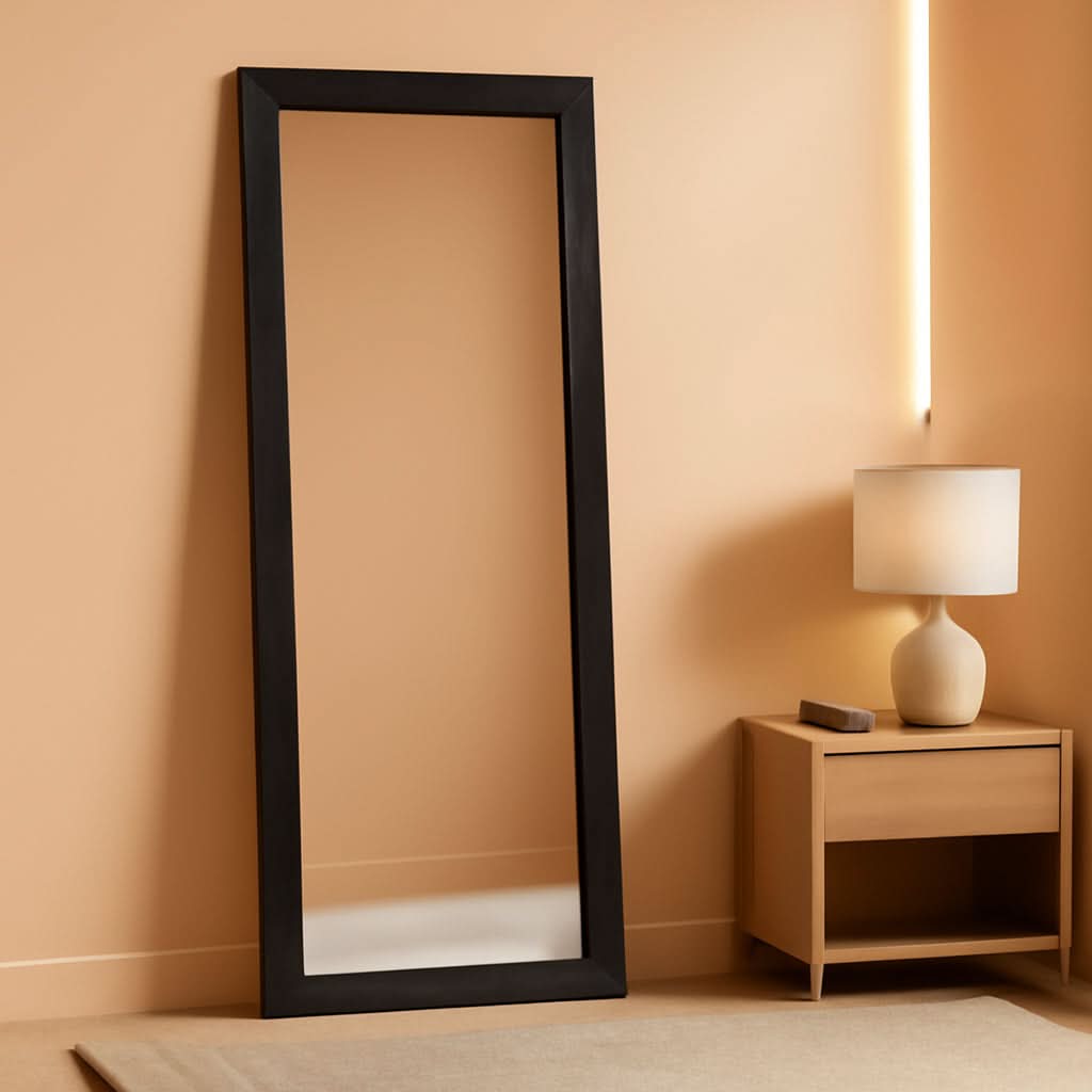 Full Length Mirror Black Home Decor Accent