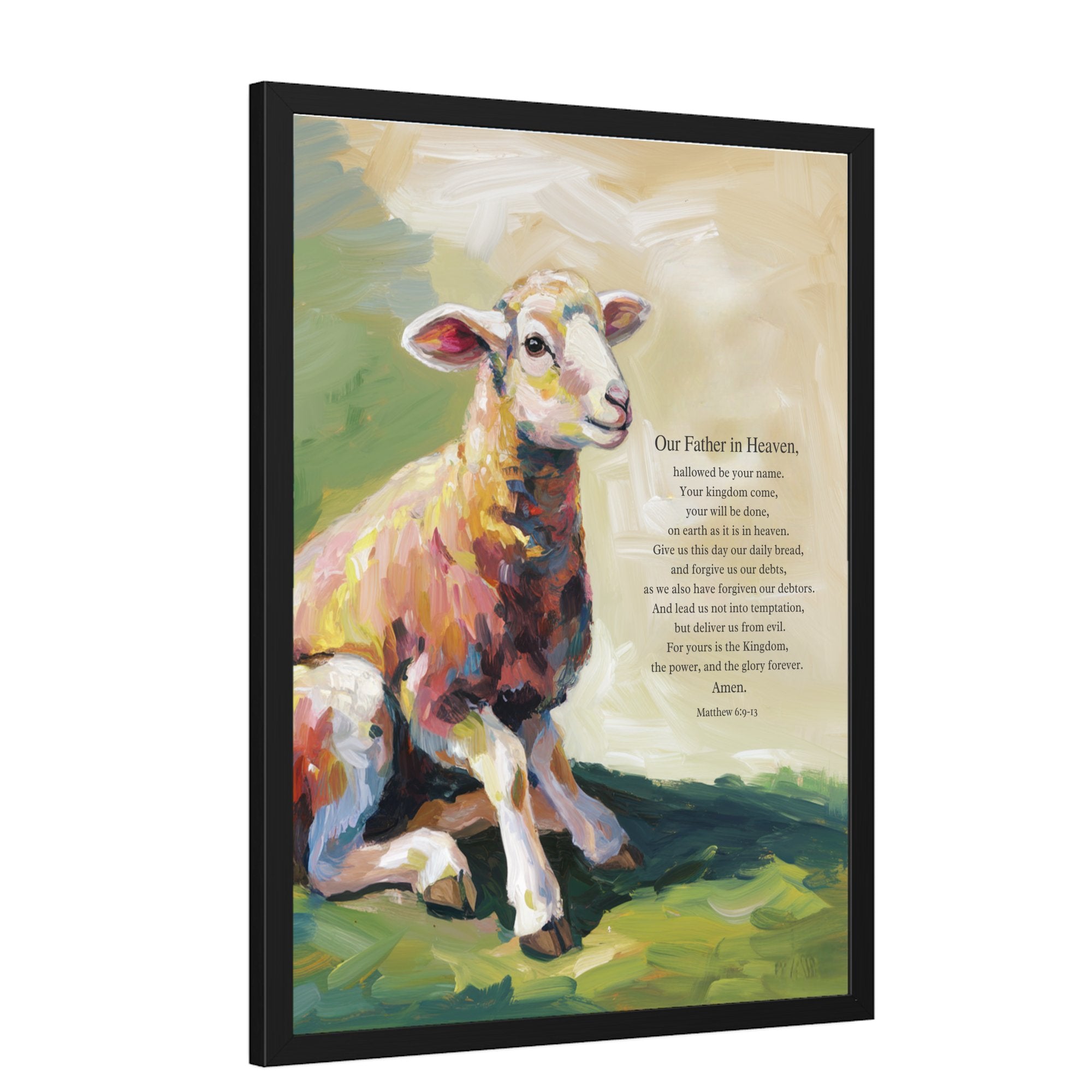 Wall Decor Giclee Poster Art Print - our Father in Heaven Bible Verse