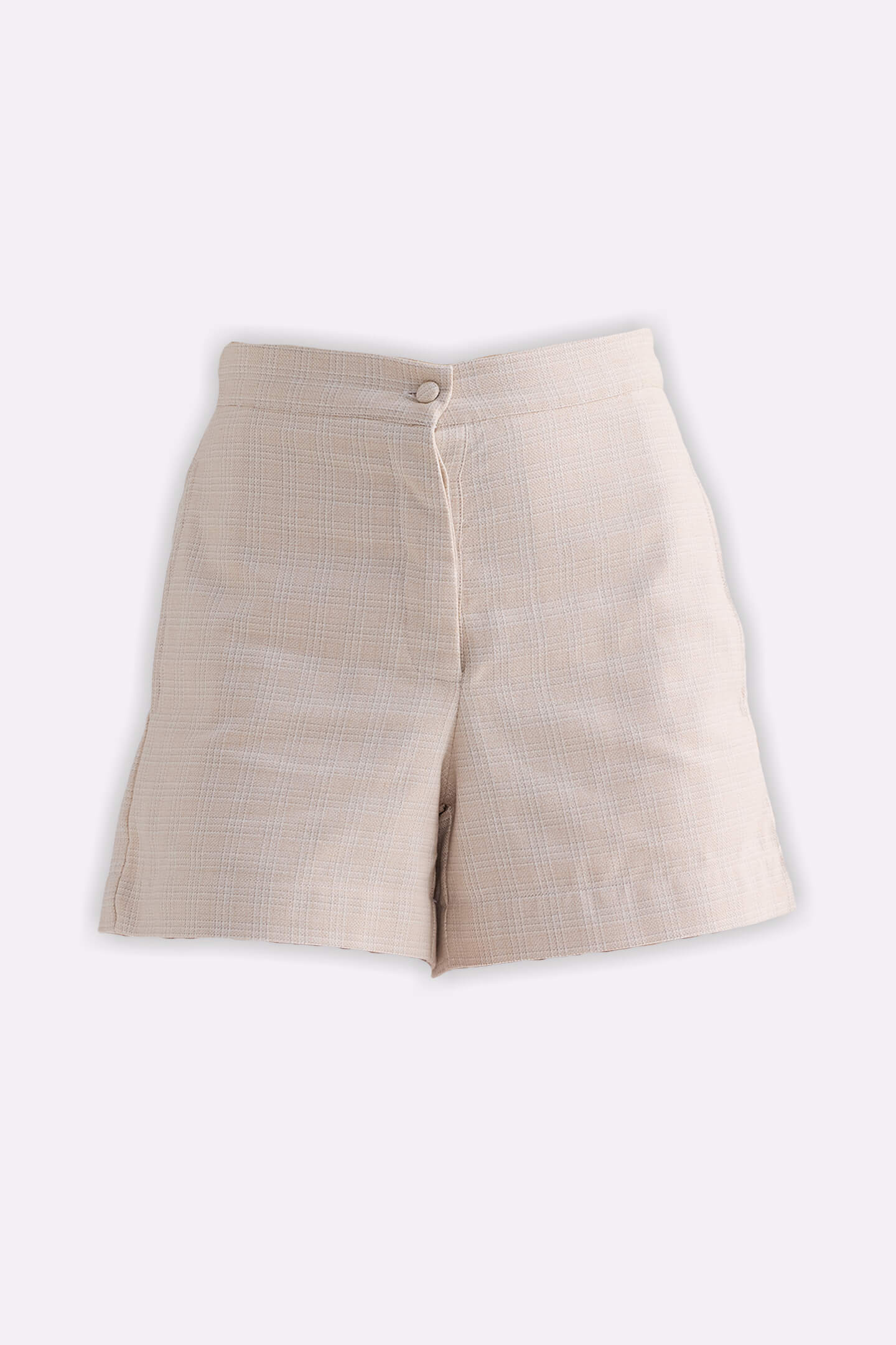 Cotton Tweed Shorts – Cream