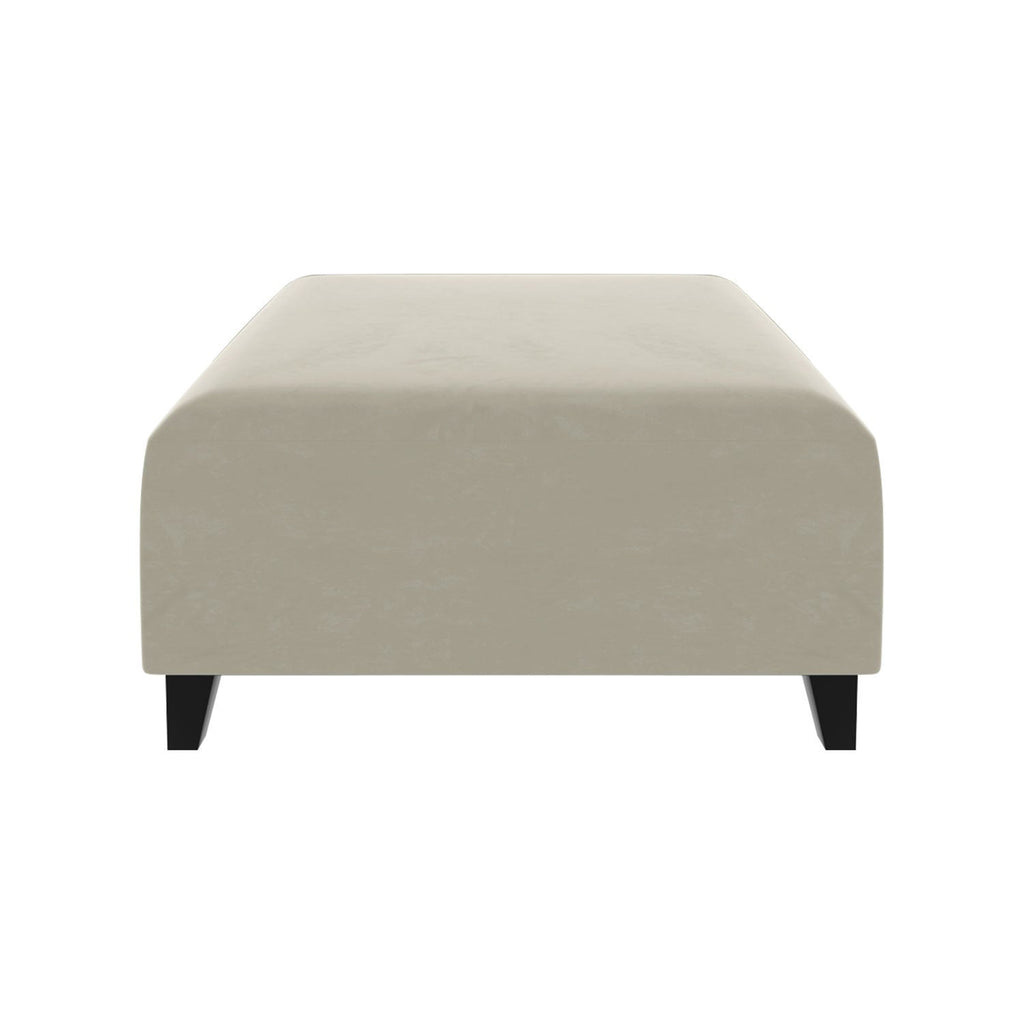 Ottoman SOFA  C Beige with black foot Furniture Modern Accent Chair