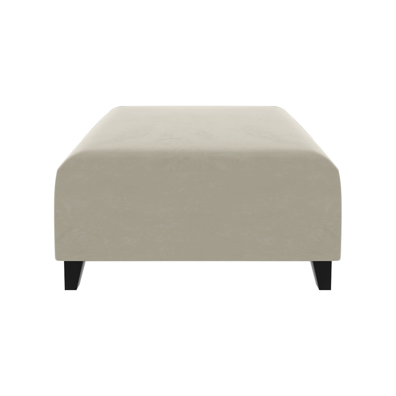 Ottoman SOFA  C Beige with black foot Furniture Modern Accent Chair