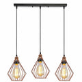 Linear Cage Pendant Light Fixture~3775