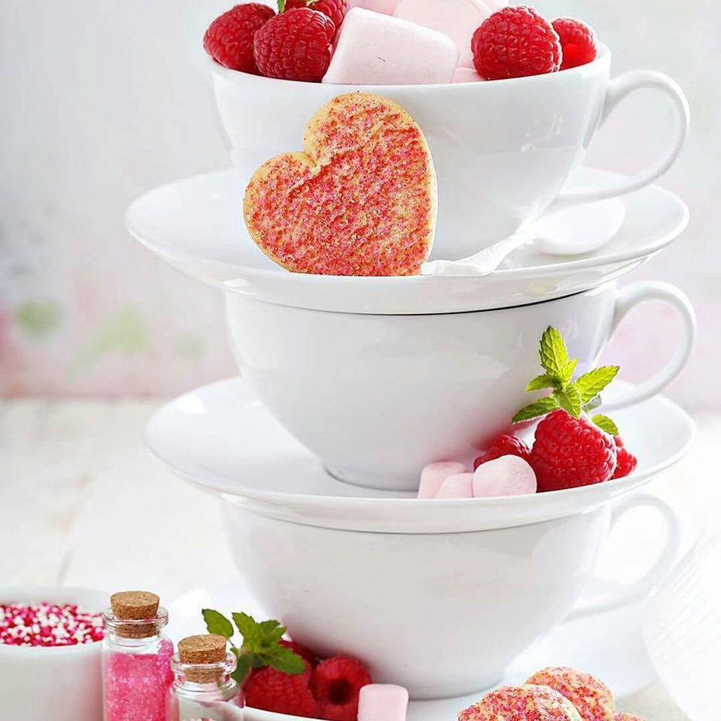 White Fine Porcelain Tea Cup & Saucer | 7 Oz | Made in England | Sold Individually | Wilmax
