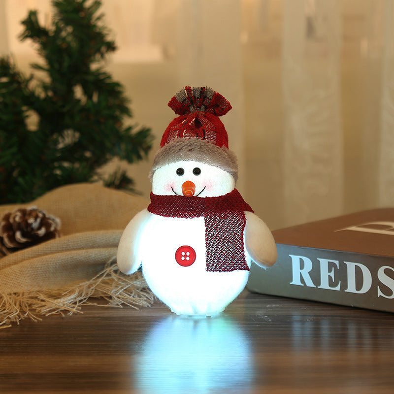 Christmas LED Ornaments — Santa, Snowman & Fawn