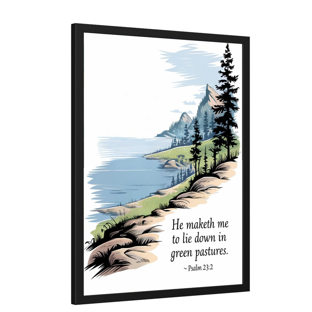 Giclee Faith Inspired Tranquil Ocean Horizon Landscape Uplifting