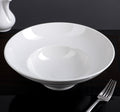White Deep Soup & Salad Plate 9.75" | 16 oz | Fine Porcelain | Hand-Glazed | WILMAX
