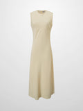Crepe Slip Dress-Yellow