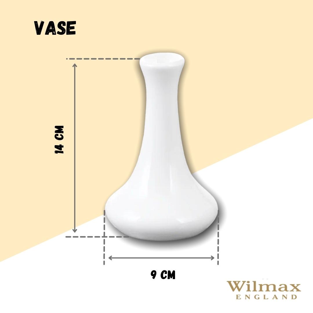 White Fine Porcelain Vase | 3.5" x 5.5" | Made in England | Wilmax