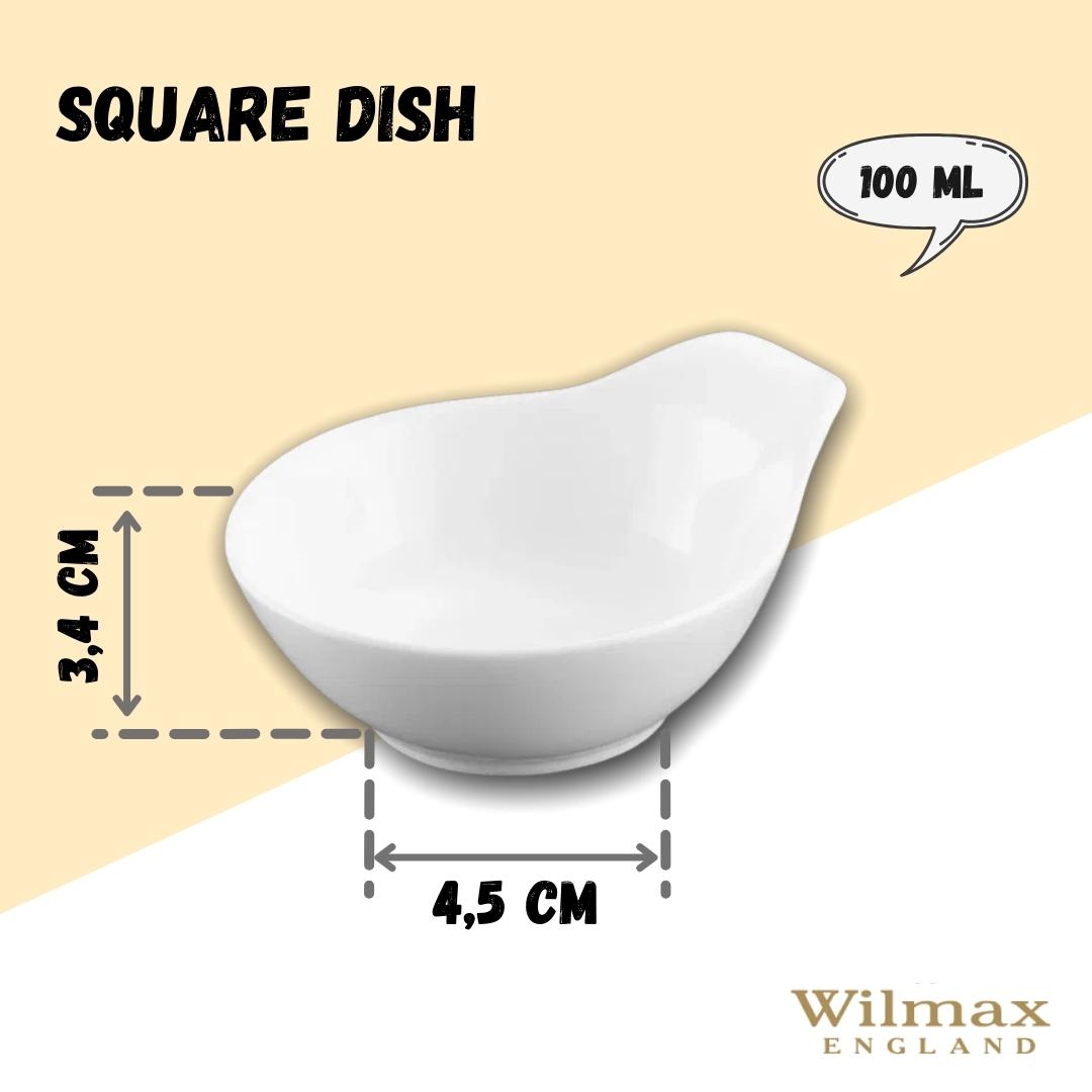 White Fine Porcelain Sauce Bowl | 4" | 3 Fl Oz | Rolled Rim | Made in England | Sold Individually | Wilmax
