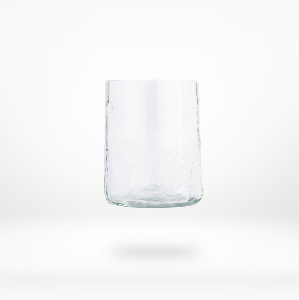 Medium Tumbler | Set of 6 | Hand-Blown Recycled Glass | Oaxaca Mexico | 8 oz | Smoke | Clear | Amber | Powered by People