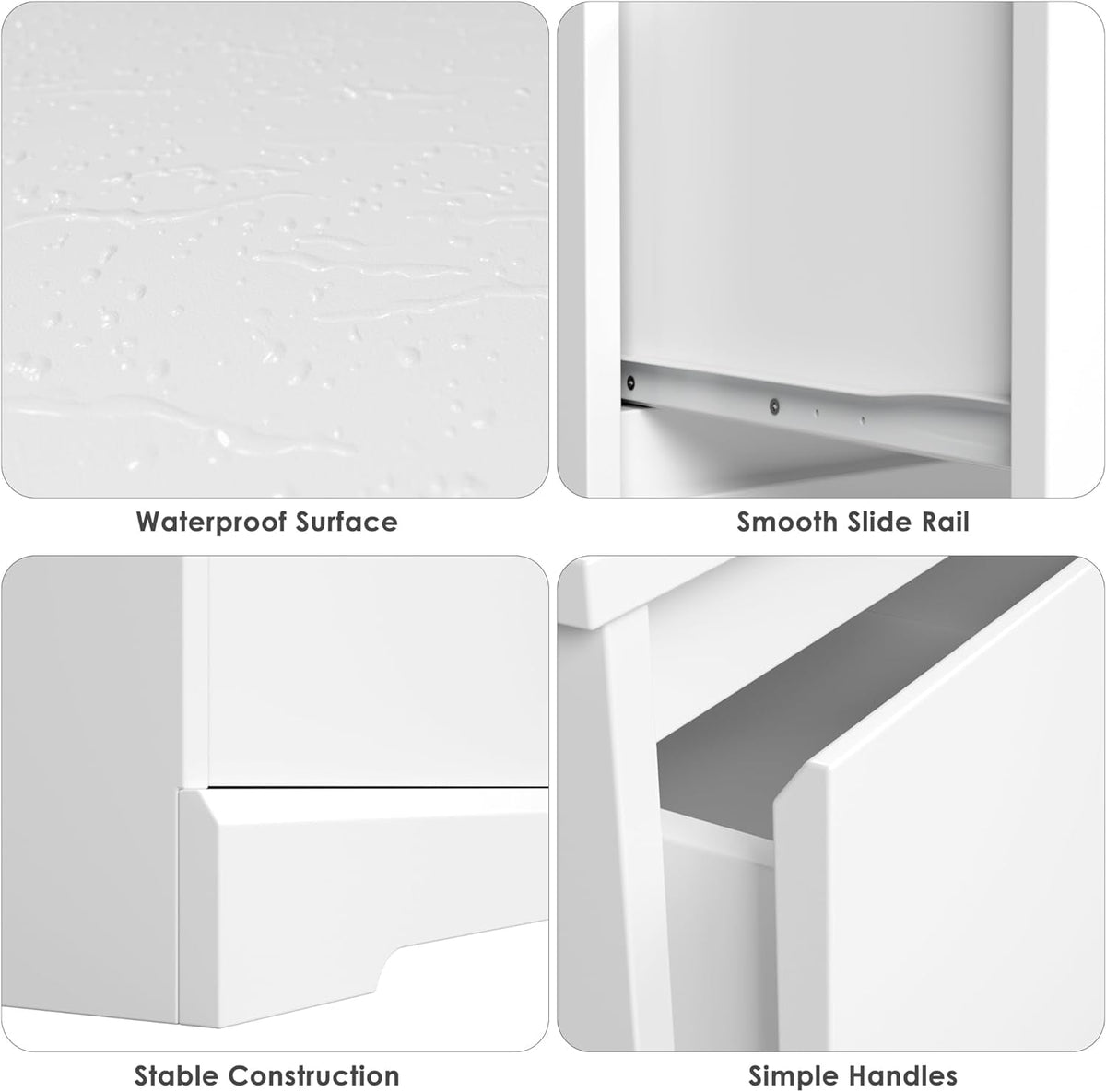 White Six Drawer Dresser For Bedroom Storage Solutions