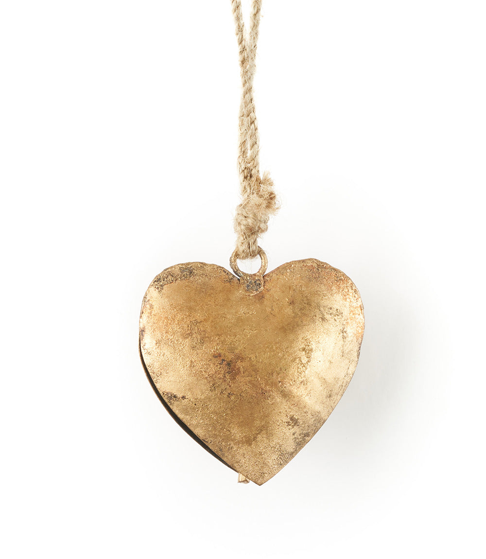 Alaya Heart Wind Chime | Rustic Bell | Heart-Shaped | Garden, Porch & Door | Fair Trade Handmade Gift | Powered by People