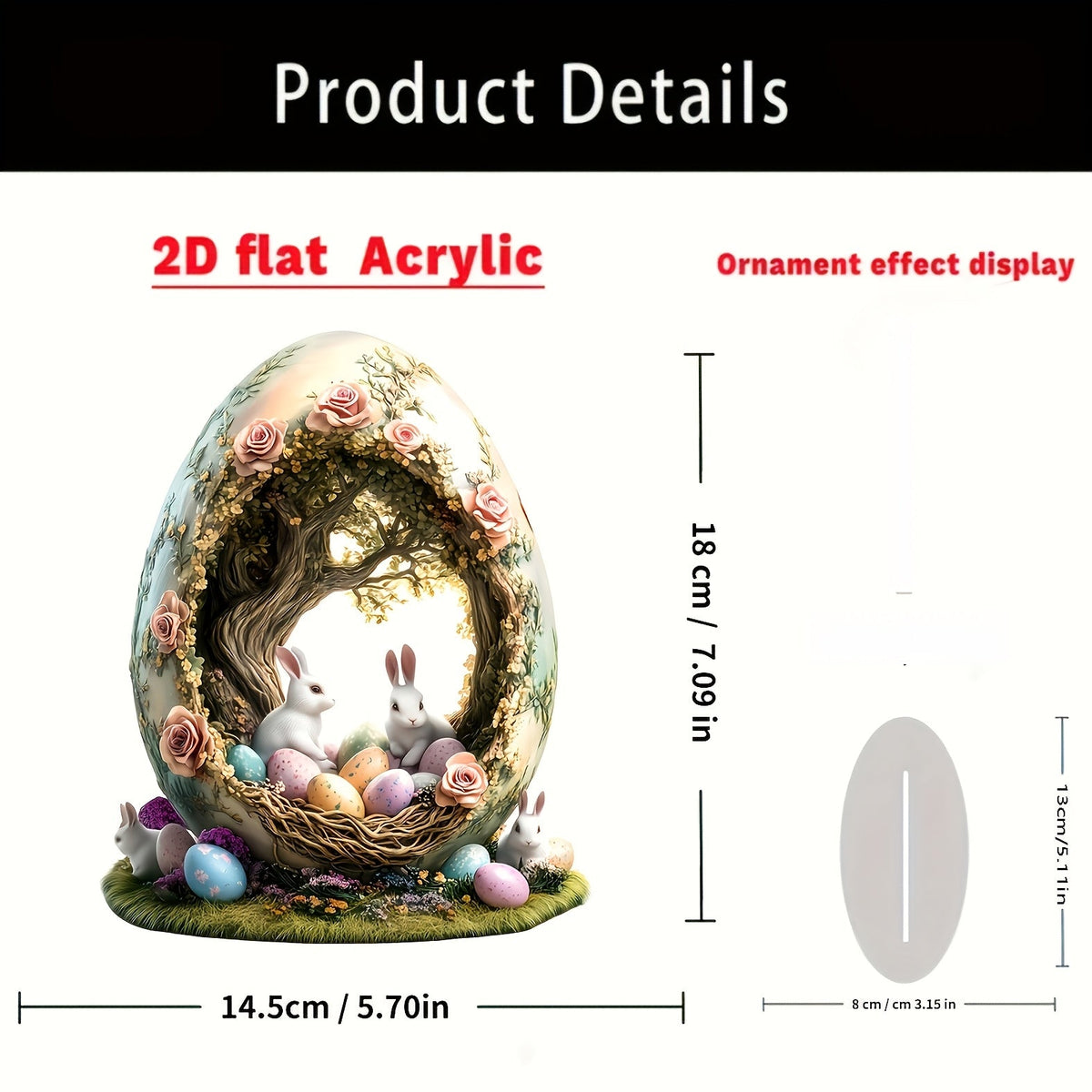 Rabbit Acrylic Tabletop Decor for Home & Office