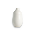 Stoneware Vase | Handmade in Tunisia | Toxic-Free | Glossy Green, White & Black