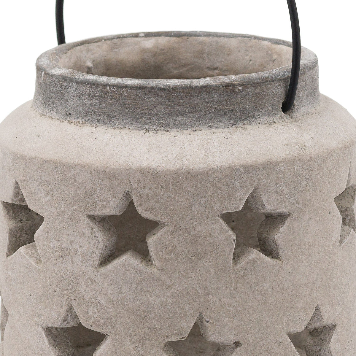 Bloomville Stone Star Lantern Decorative Home Lantern