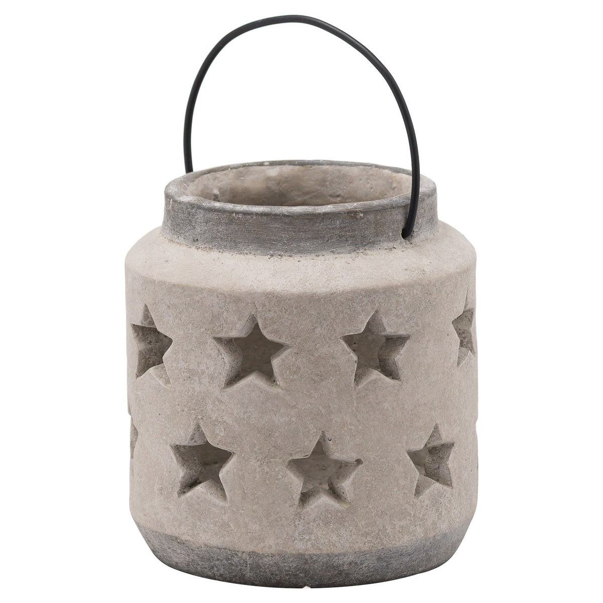Bloomville Stone Star Lantern Decorative Home Lantern