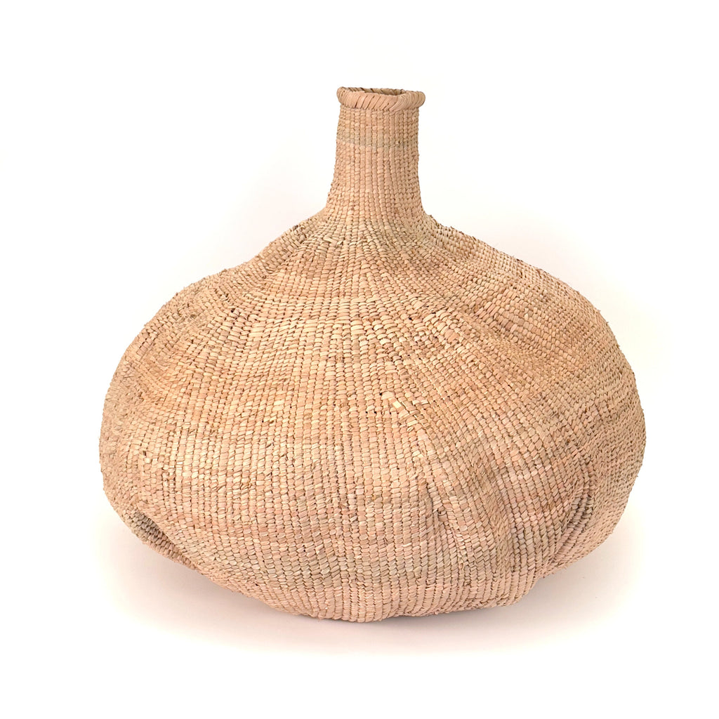 Garlic Tonga Sculptural Basket | Handwoven Ilala Palm | Ndebele Tribe | Zimbabwe | Mbare | 5 Sizes