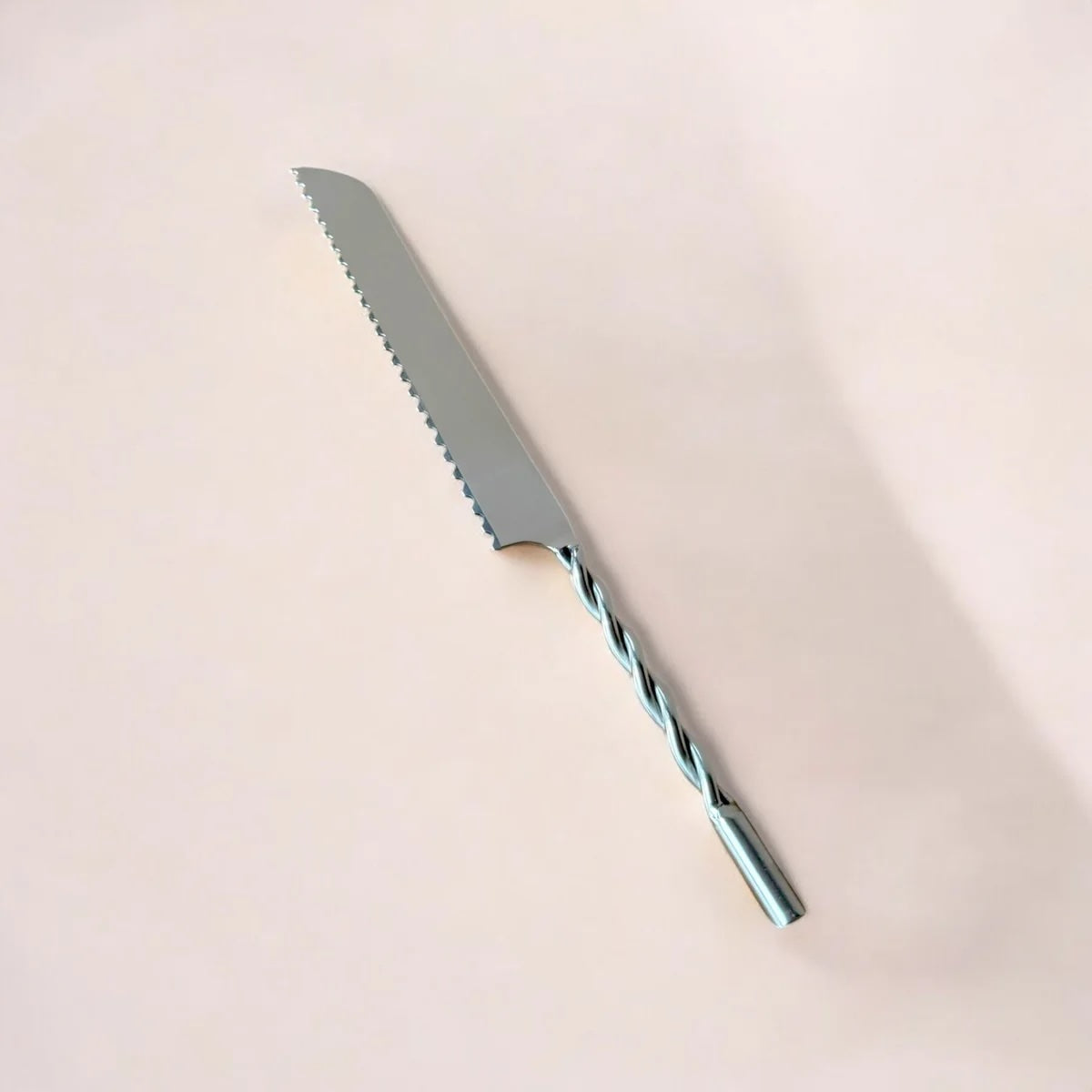 Kara Bread Knife | Handcrafted Stainless Steel | Silver Finish | Dishwasher Safe | Made in India