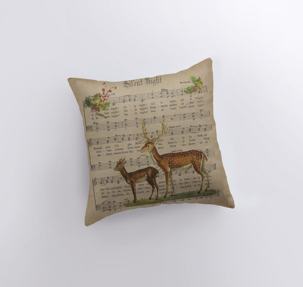 Silent Night Pillow Cover — Handmade Christmas Decor