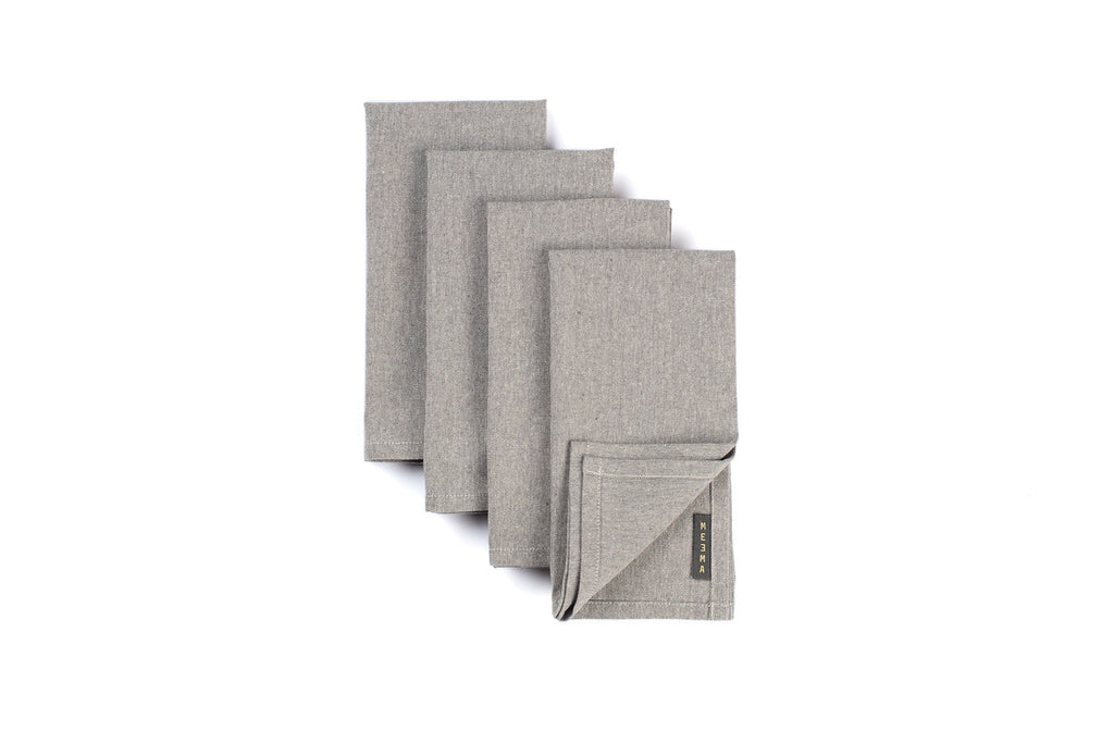 Cotton Cloth Napkins | Set of 4 | 18" x 18" | 100% Cotton | 50% Upcycled | 6 Colors | Daily Use & Special Occasions | MEEMA | Powered by People
