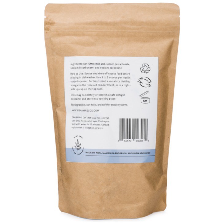 MamaSuds Automatic Dishwasher Powder | 30 oz | Up to 90 Loads | Non-Toxic | Biodegradable | Vegan