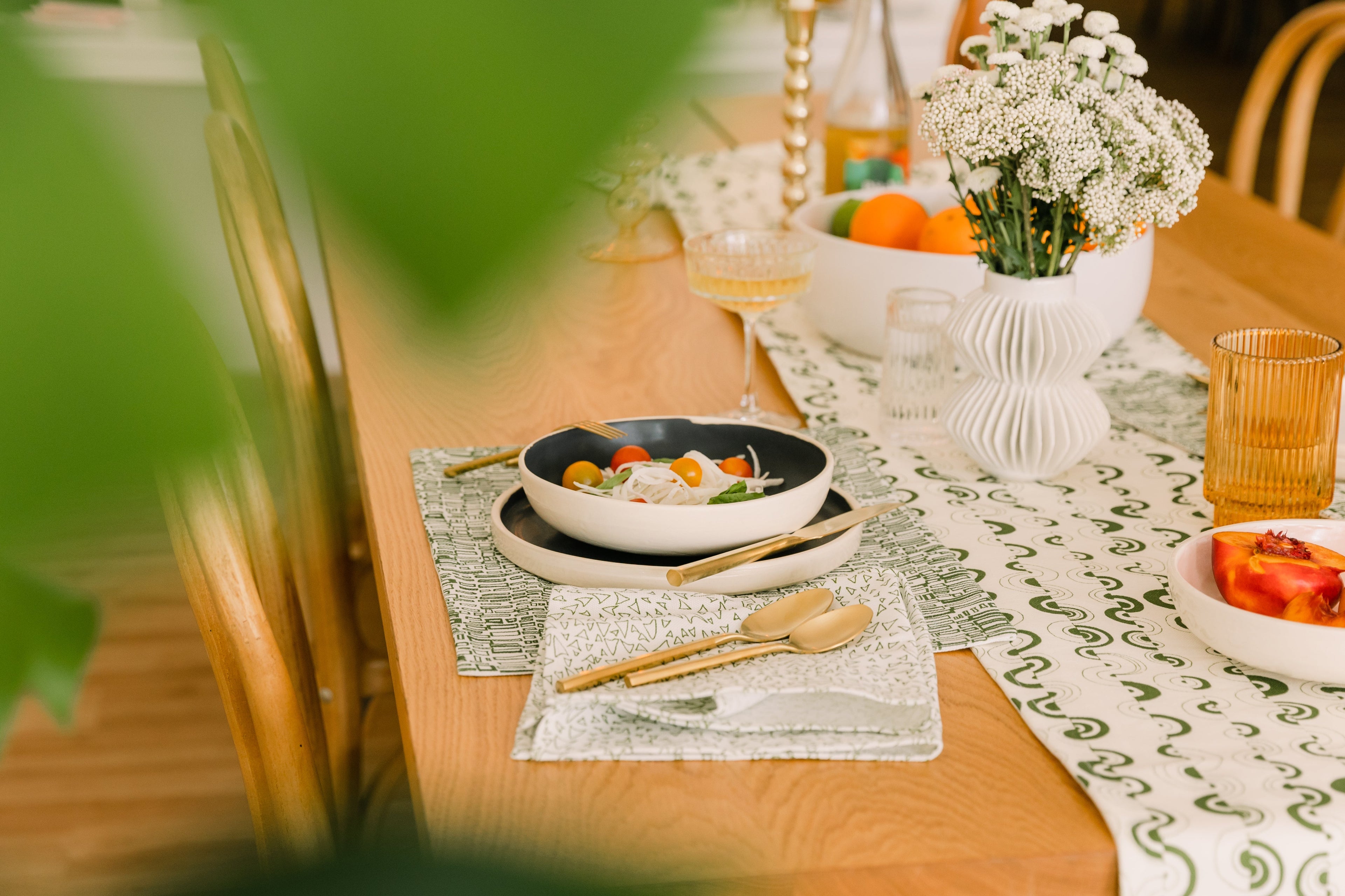 Basilone Napkins in Cereus | Pair of 2 | 55% Linen 45% Cotton | Belgian Yarns | Made in USA | Powered by People