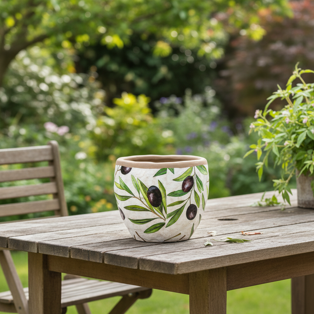 Verdal Olive Small Planter Decorative Home Accessory