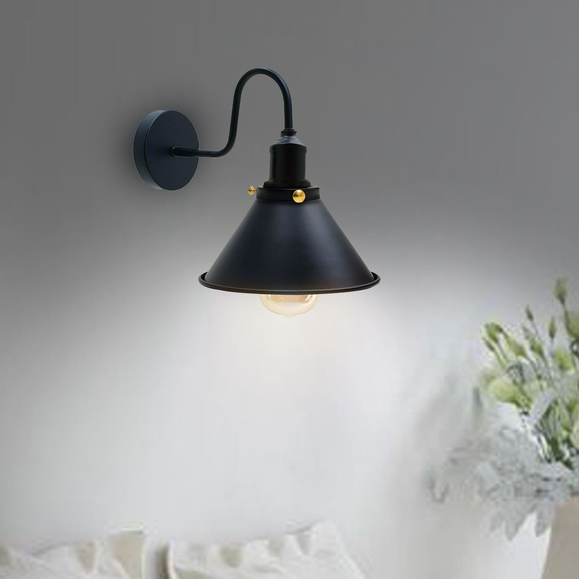 Wall Sconces Indoor E27 Swan Neck Vintage Industrial ~3388