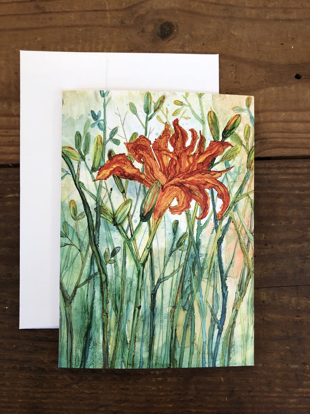 Painted Flower Greeting Cards — Box Set of 6