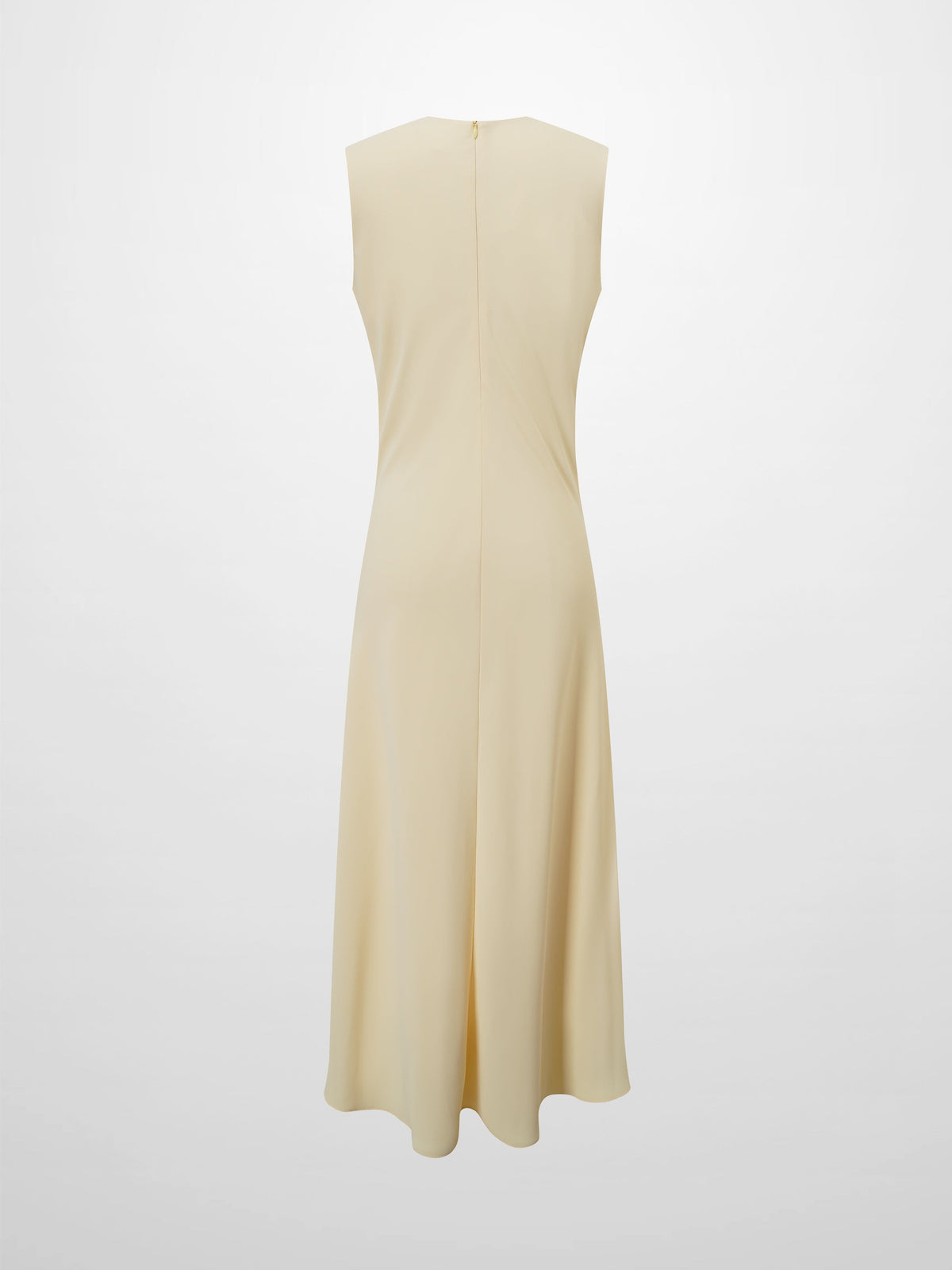 Crepe Slip Dress-Yellow