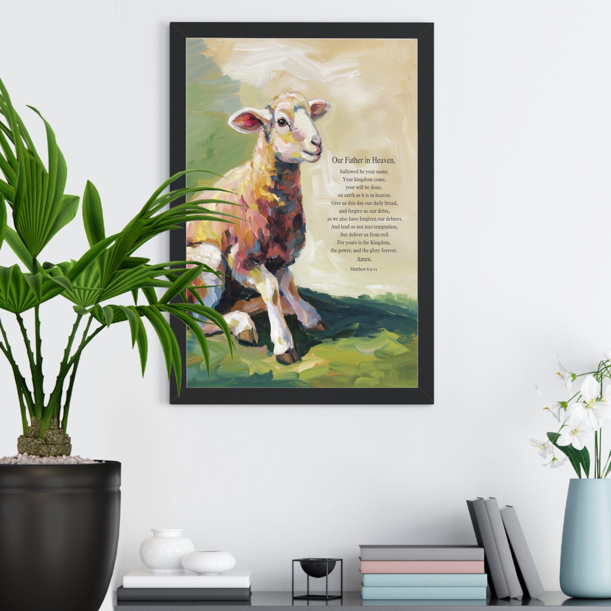 Wall Decor Giclee Poster Art Print - our Father in Heaven Bible Verse