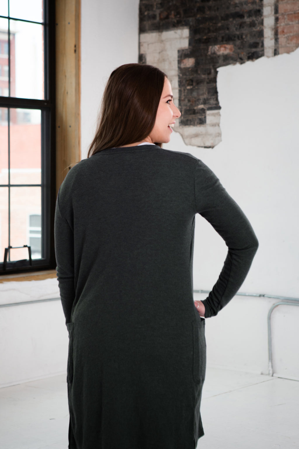 Ladies Eco-Triblend Rib Cardigan | Recycled Fabric | Made in Haiti | Fair Wage | 10 Colors | SM–2X | GOEX Apparel