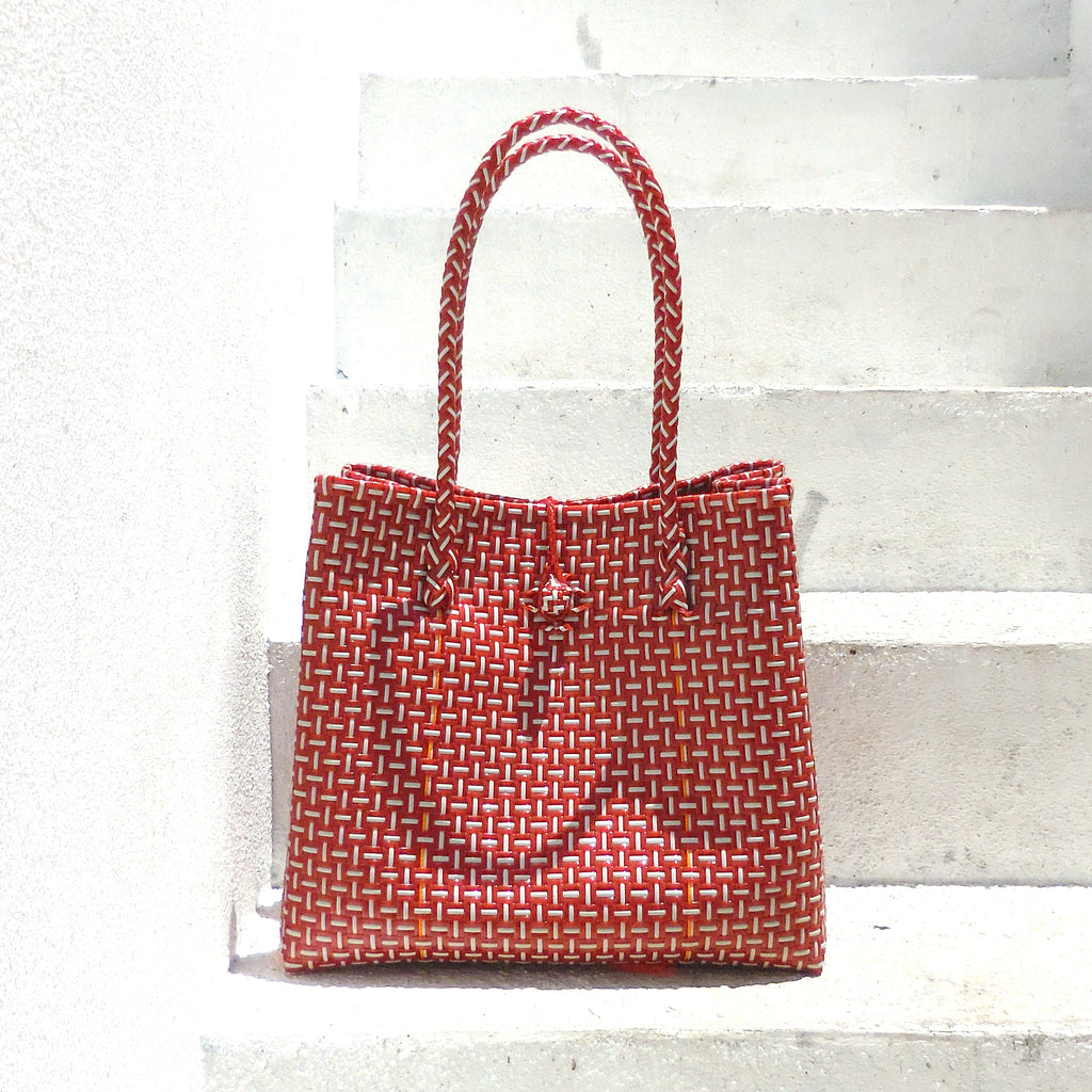 Balinese Artisan Recycled Tote Bag, Bali