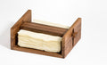 Acacia Wood Napkin Holder | 5.5" x 5.5" | Adjustable Bar | Open Design | Handcrafted | Kalmar Home